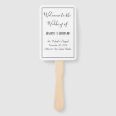 ラブリー結婚式 プログラム ハンドファン (正面)