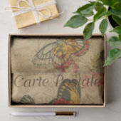 ラブリー蝶バラエフフランスのエマナデクページ 薄葉紙 (ギフト)