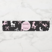 ラブリー誕生日プードル ペットボトルラベル (シングルラベル)