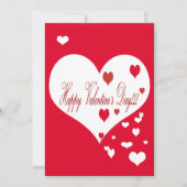 ラブリー赤と白ハートXOXO シーズンカード (正面)