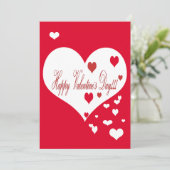 ラブリー赤と白ハートXOXO シーズンカード (スタンド正面)