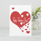 ラブリー赤と白ハートXOXO シーズンカード (スタンド正面)