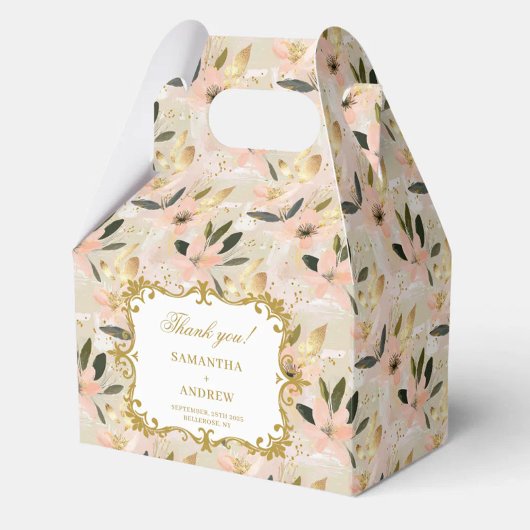 ラブリー赤面金ゴールドボホ結婚式の引き出物ボックスキープサークス フェイバーボックス