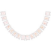 ラブリー踊りバレリーナスベビーシャワー バンティングフラッグ (全)