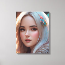 ラブリー顔 キャンバスプリント