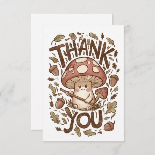 ラブリー魔法キノコサンキューカード サンキューカード (正面/裏面)
