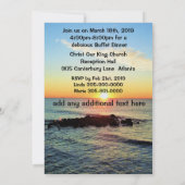 ラブリー80th誕生日サンライズ招待状 招待状 (裏面)