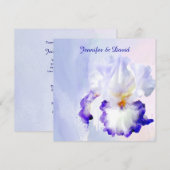 ラブリー アイリス ウェディング 招待状 (正面/裏面)