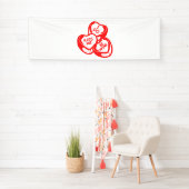 ラブリー キス ミー ビー マイン バレンタインデー 2.5x8 ヴィニール 横断幕 (インサイチュ)