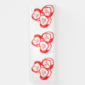 ラブリー キス ミー ビー マイン バレンタインデー 4x12 ヴィニール 横断幕 (縦)