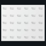 ラブリー シックなカリグラフィー カップル ネーム ラッピングペーパー<br><div class="desc">フォント、背景画像、色を簡単に変更できます。文字も自由に選択できます。</div>