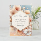 ラブリー シック ビーチ ウェディング セーブザデート (スタンド正面)