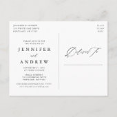 ラブリー スクリプト フォト 日程変更 案内ポストカード (裏面)