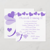 ラブリー・ドラゴン・フライ 招待状 (正面/裏面)