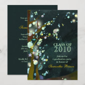 ラブリー・ナイト：卒業パーティー招待状 招待状 (正面/裏面)