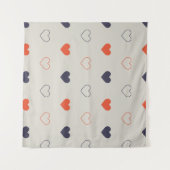 ラブリー ハーツ / オレンジ クリーム ダーク タペストリー (正面(横))