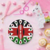 ラブリー ハーツ ケニア ペーパー プレート (パーティー)