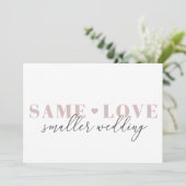 ラブリー ハート ウェディング ダウンサイズ アナウンスメント セーブザデート (スタンド正面)