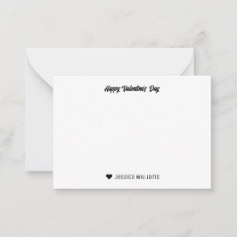 ラブリー ハート ドゥードル パターン ピンク バレンタインデー ノートカード