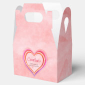 ラブリー ハート バレンタイン ウォーターカラー ベビーシャワー フェイバーボックス (オープン)