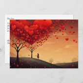 ラブリー ハーモニー: 手紙を書いて - バレンタイン カード (正面/裏面)