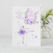 ラブリー バレリーナ ご招待 招待状 (スタンド正面)