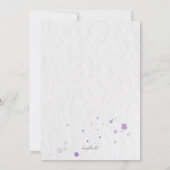 ラブリー バレリーナ ご招待 招待状 (裏面)