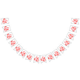ラブリー バレンタインデー バunting バナー 私のものにキスして