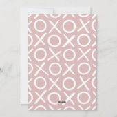 ラブリー バレンタインデー フォト ダスティ ピンク モダン シーズンカード (裏面)