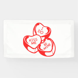 ラブリー バレンタインデー 1.6x3 ビニール バナー 横断幕