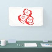 ラブリー バレンタインデー 1.6x3 ビニール バナー 横断幕 (トレードショー)