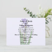 ラブリー パープル アイリス 招待状 (スタンド正面)