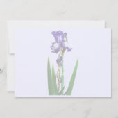 ラブリー パープル アイリス 招待状 (裏面)