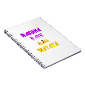 ラブリー パープル イエロー ハクナマタタ ベイビー キッズ G ノートブック (右側)