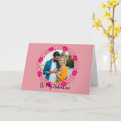 ラブリー フォト リース カード (黄色い花)