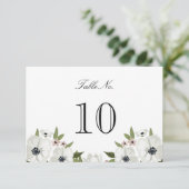 ラブリー フラワーテーブルナンバーカード 招待状 (スタンド正面)