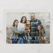 ラブリー フロスト ハッピー ニュー イヤー フォト カード (正面/裏面)