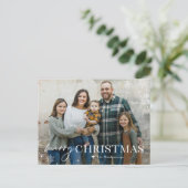 ラブリー フロスト メリー クリスマス フォト カード (スタンド正面)