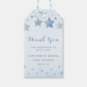 ラブリー ブルー スターリー サンクス ギフトタグ (正面)