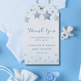 ラブリー ブルー スターリー サンクス ギフトタグ