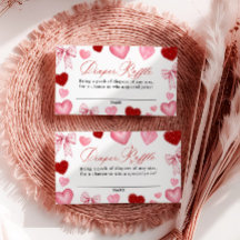 ラブリー ベイビー シャワー, おむつくじのカード