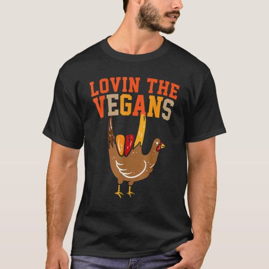 ラブリー・ベジタリアン 食べまくりバランス崩して 食べ放題モード Tシャツ (正面)