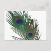 ラブリー ホワイト ペコック ウェディング RSVP (裏面)