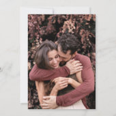 ラブリー ボールド スクリプト ミニマル セーブ ザ デート セーブザデート (裏面)