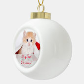 ラブリー マイ ファースト クリスマス ペット セラミックボールオーナメント (右)