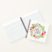 『ラブリー・ミスター・アンド・ミセス・フローラズ・結婚ゲストブック』 ノートブック (内部)