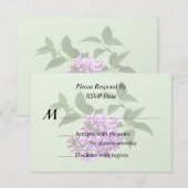 ラブリー ライラック 出欠カード (正面/裏面)