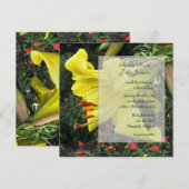 ラブリー リリー ウェディング 招待状 (正面/裏面)