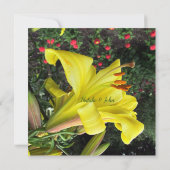 ラブリー リリー ウェディング 招待状 (裏面)