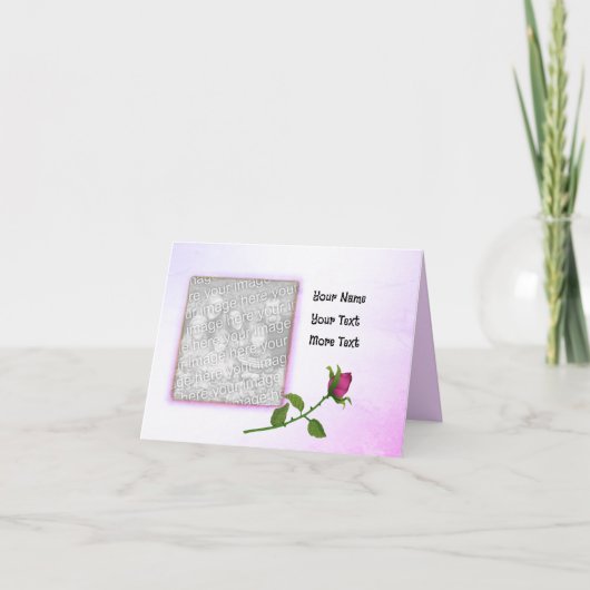 ラブリー レッド ローズ カード (正面)